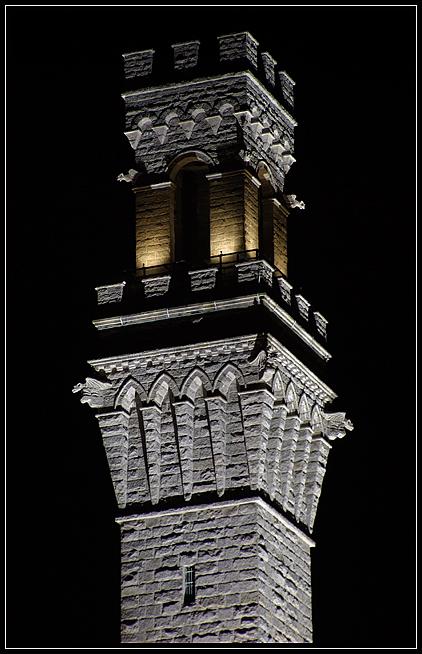 The Pilgrim Monument in Provincetown, Massachusetts (US), was erected to commemorate the landing of the English Pilgrims in the New World.