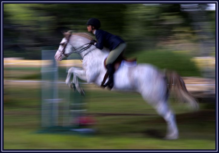 I was experimenting with slow shutter speeds, moving subjects, and panning to give the impression of speed.