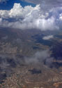 Clouds over Arizona on the approach to the Phoenix International Airport.
