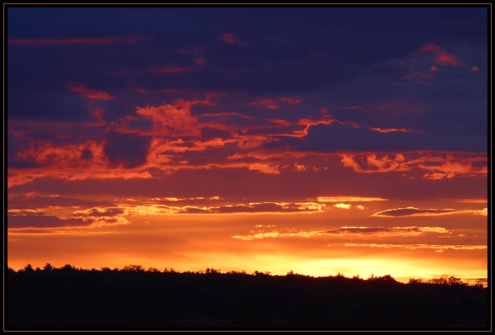 Taken a few minutes after the sun set dropped below the horizon.